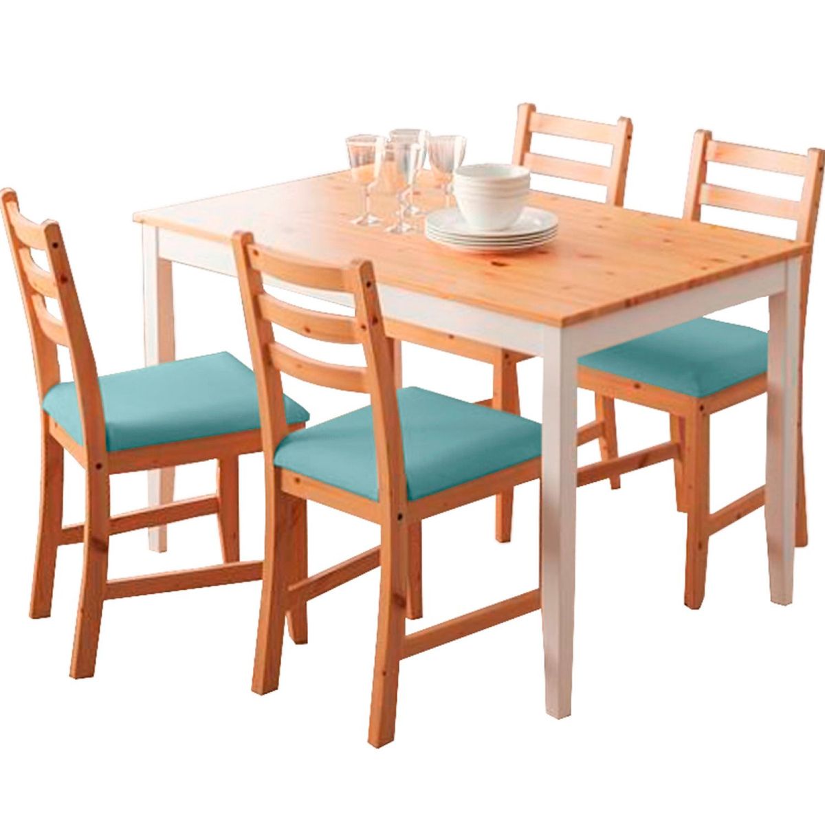 HOME PREMIUM - Juego de Comedor 4 Sillas Denver