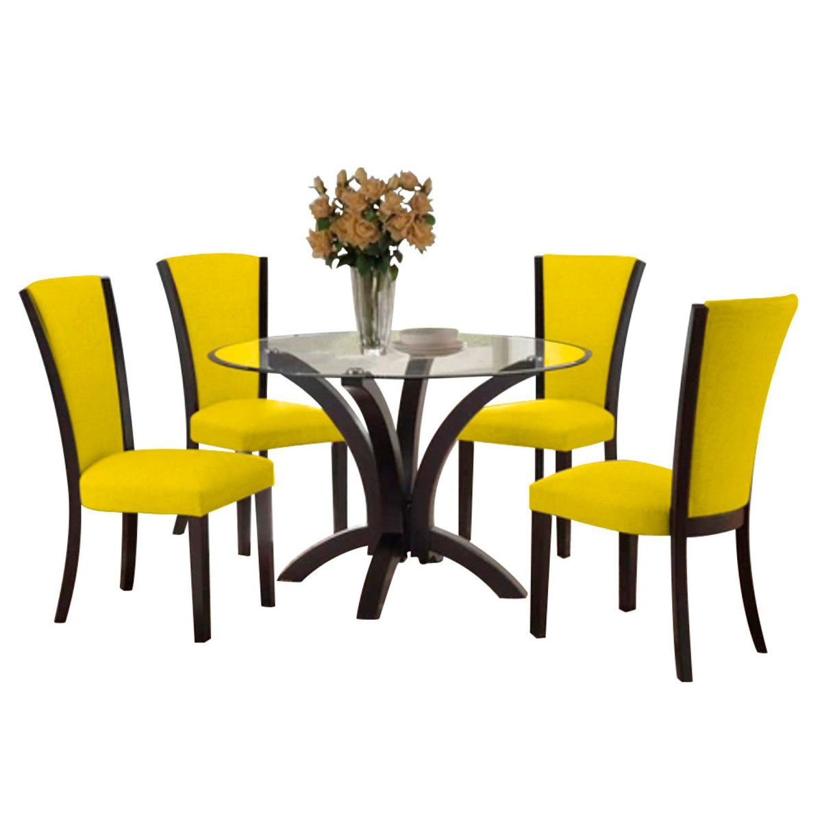 HOME PREMIUM - Juego de Comedor 4 Sillas Esperanza