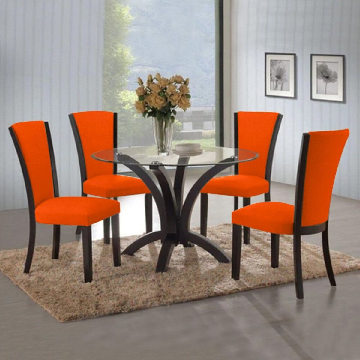 HOME PREMIUM - Juego de Comedor 4 Sillas Esperanza