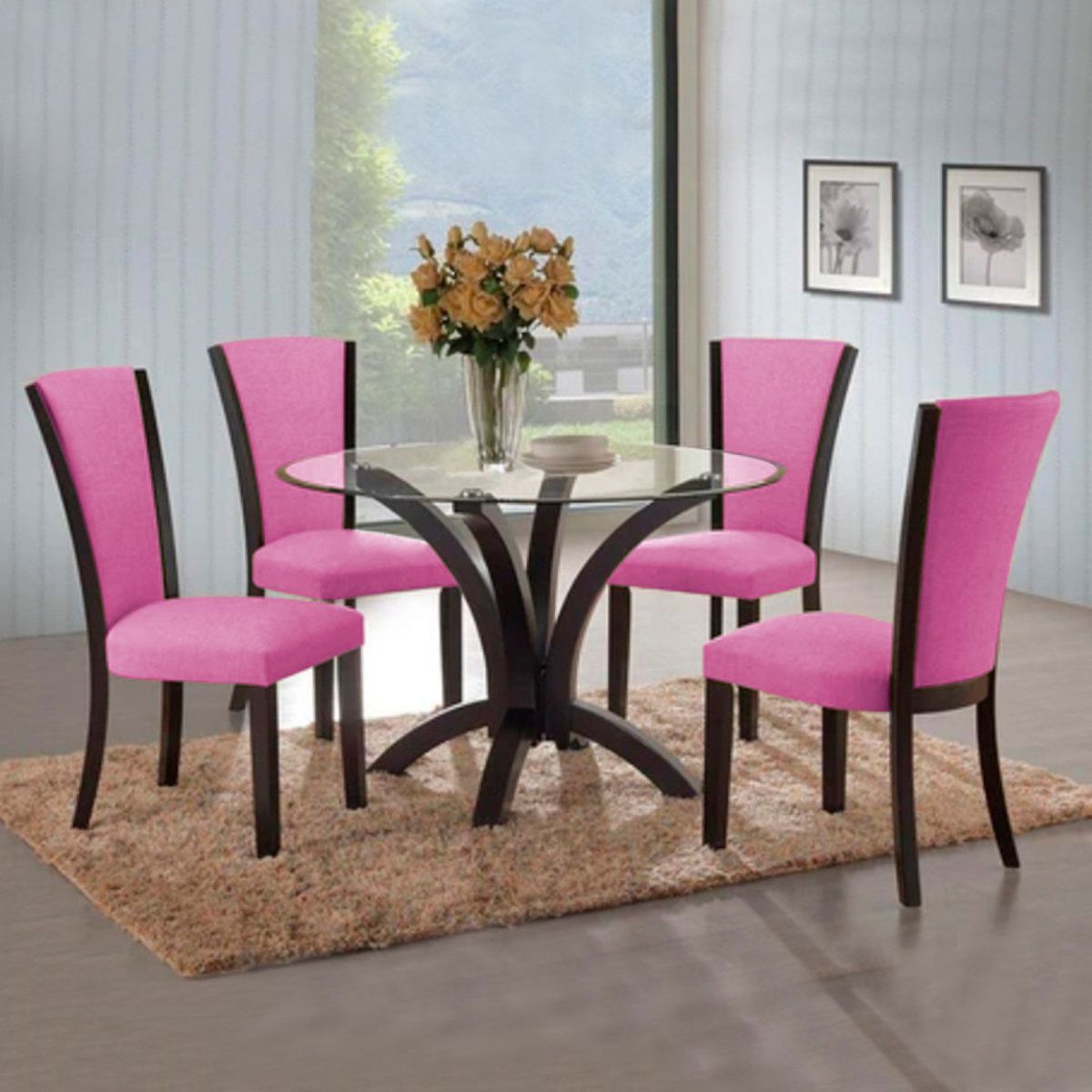 HOME PREMIUM - Juego de Comedor 4 Sillas Esperanza