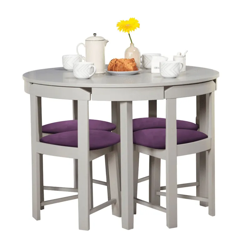 HOME PREMIUM - Juego de Comedor 4 Sillas Fabianna