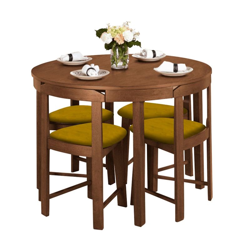 HOME PREMIUM - Juego de Comedor 4 Sillas Fabiola