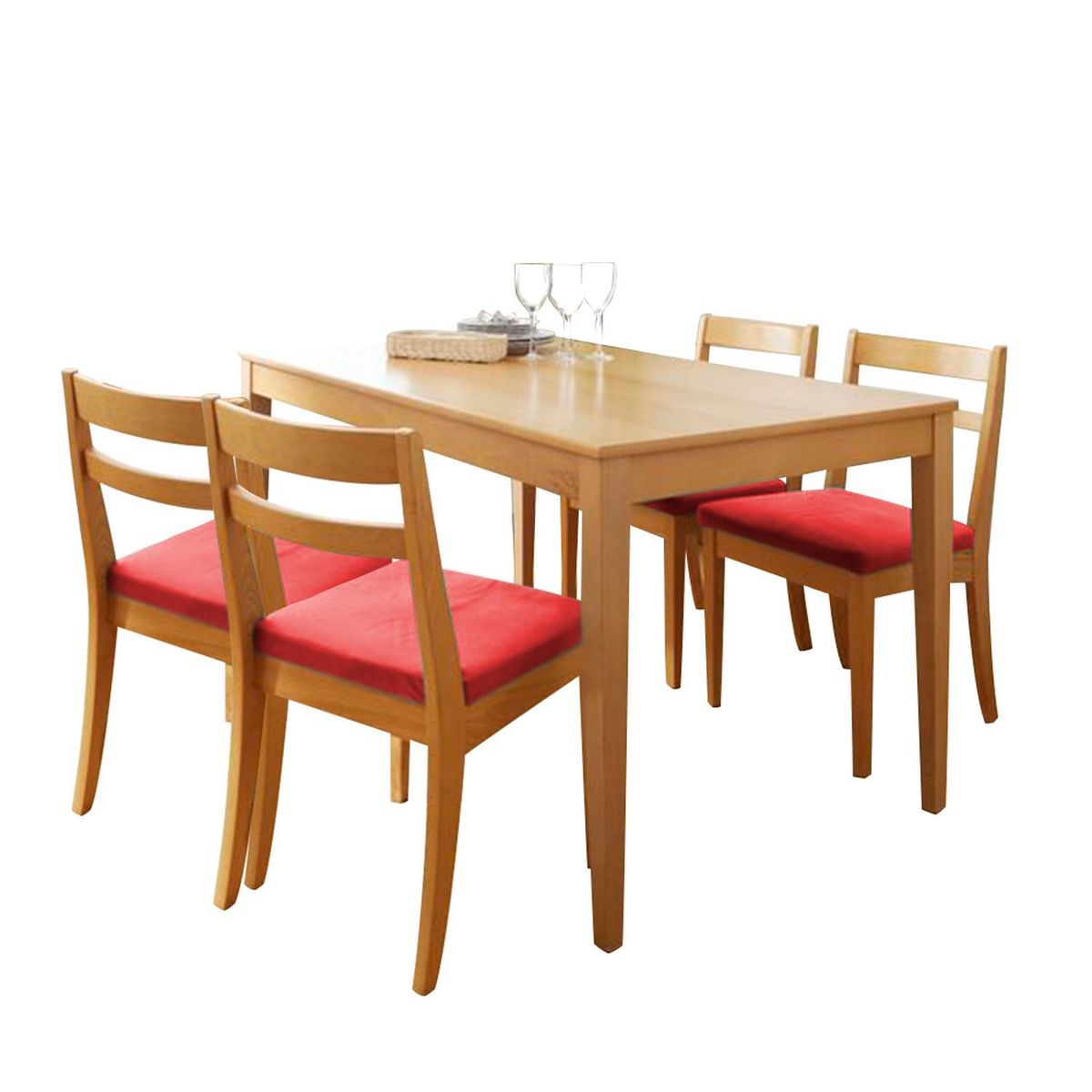 HOME PREMIUM - Juego de Comedor 4 Sillas Marcel