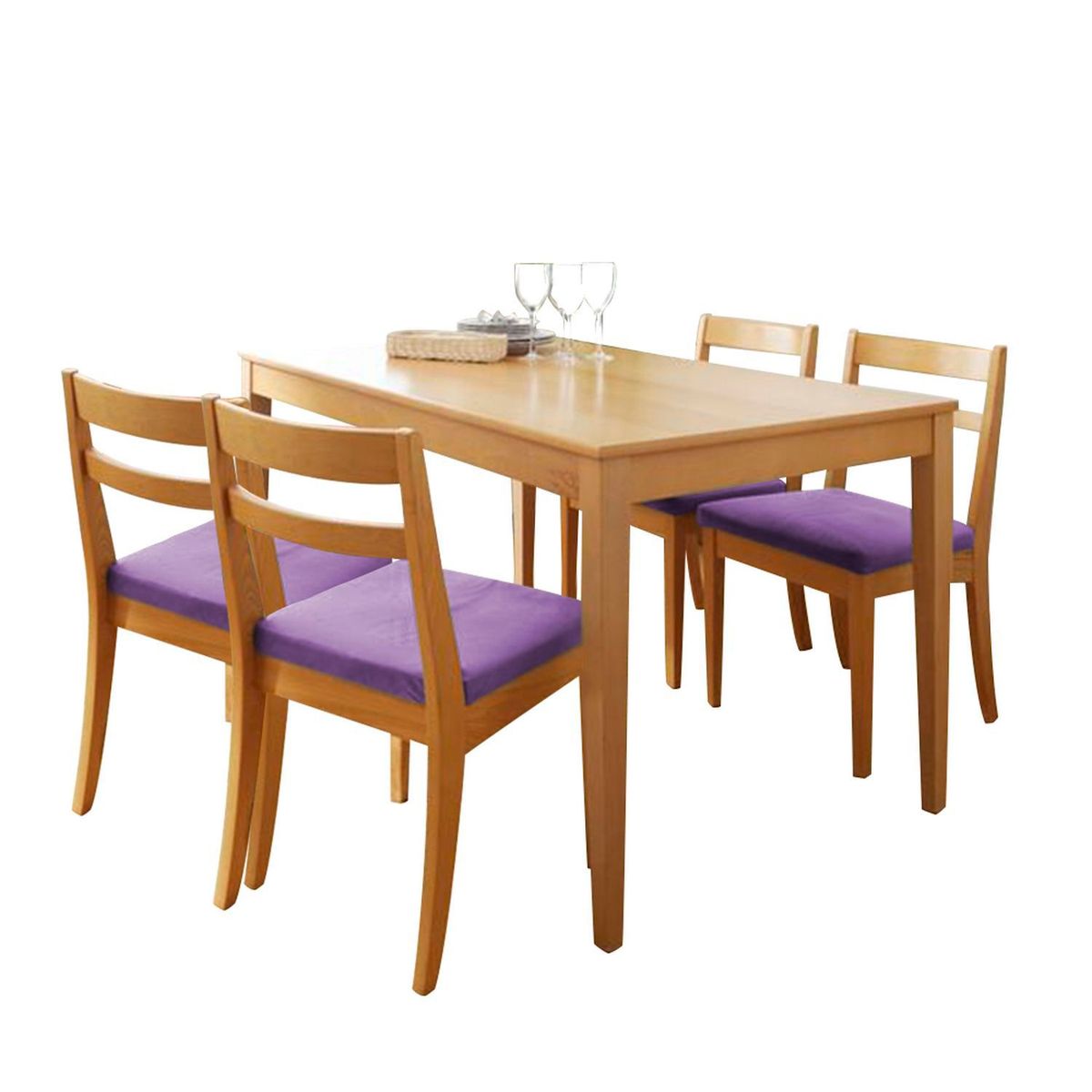 HOME PREMIUM - Juego de Comedor 4 Sillas Marcel