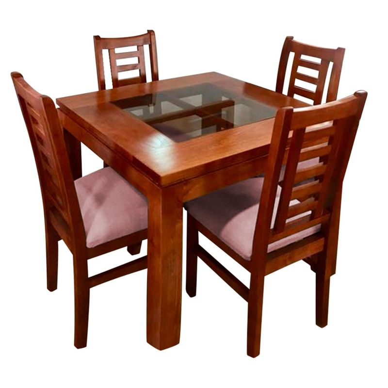 HOME PREMIUM - Juego de Comedor 4 Sillas Merida