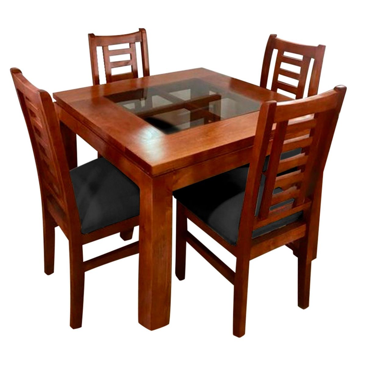 HOME PREMIUM - Juego de Comedor 4 Sillas Merida