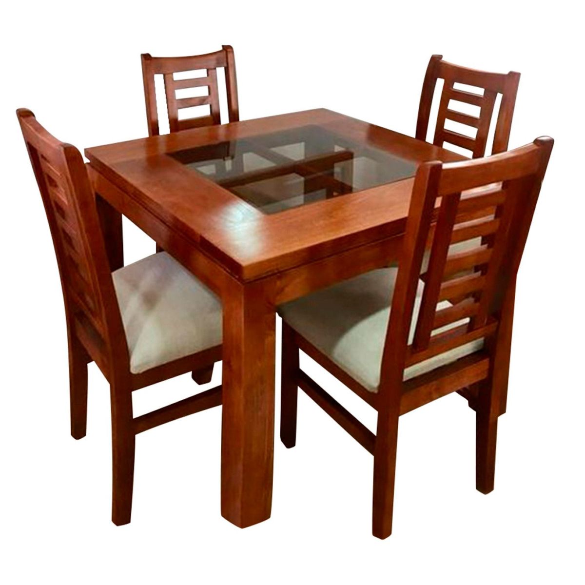 HOME PREMIUM - Juego de Comedor 4 Sillas Merida