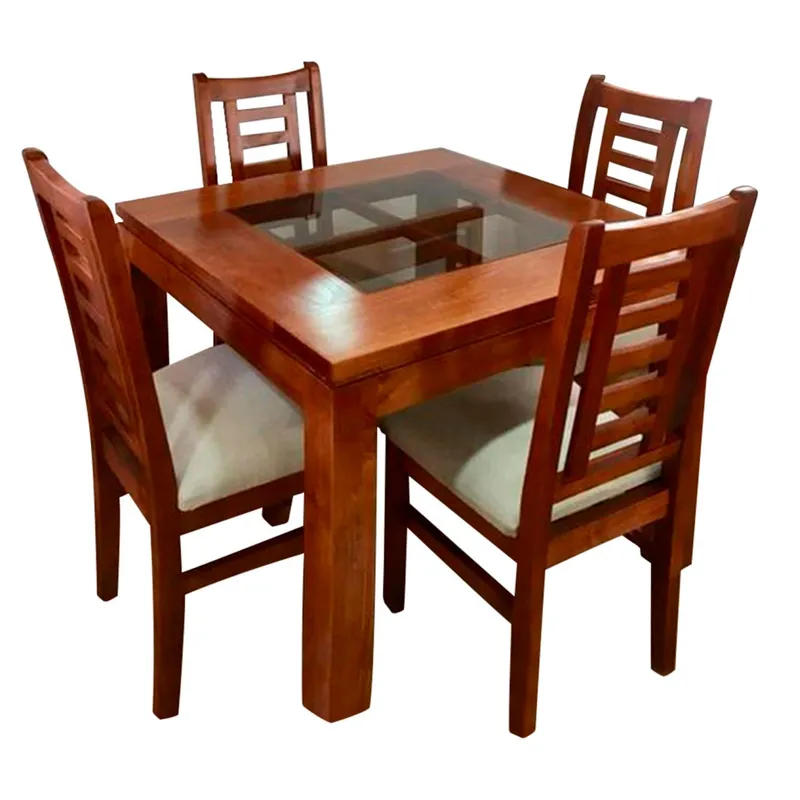 HOME PREMIUM - Juego de Comedor 4 Sillas Merida