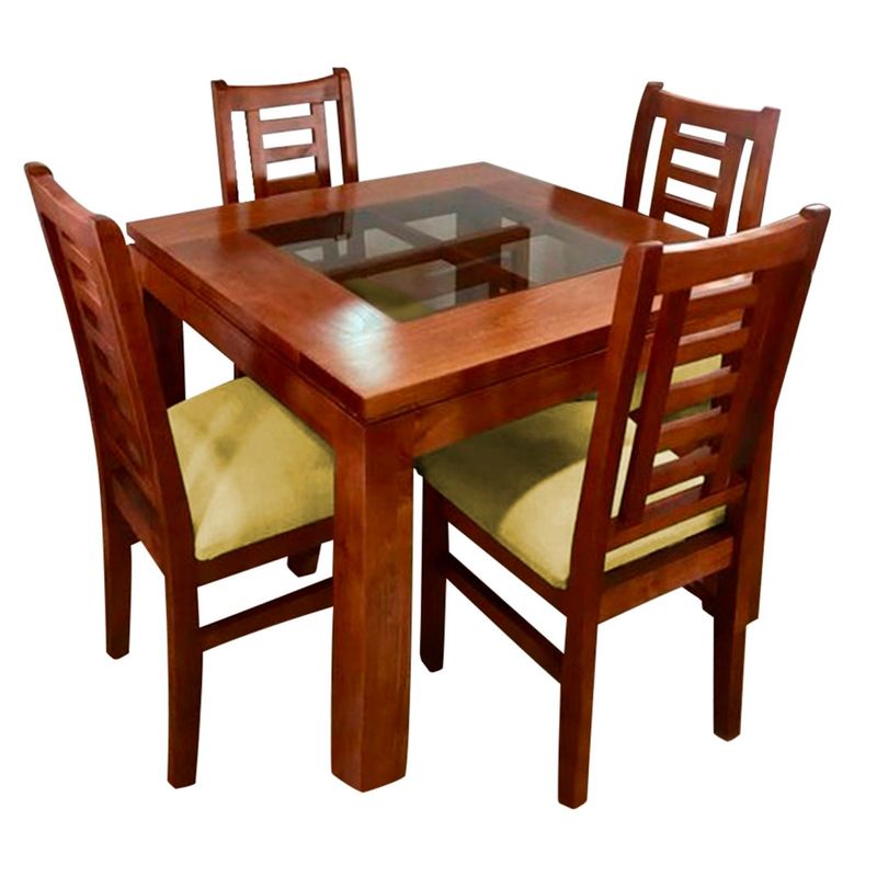 HOME PREMIUM - Juego de Comedor 4 Sillas Merida