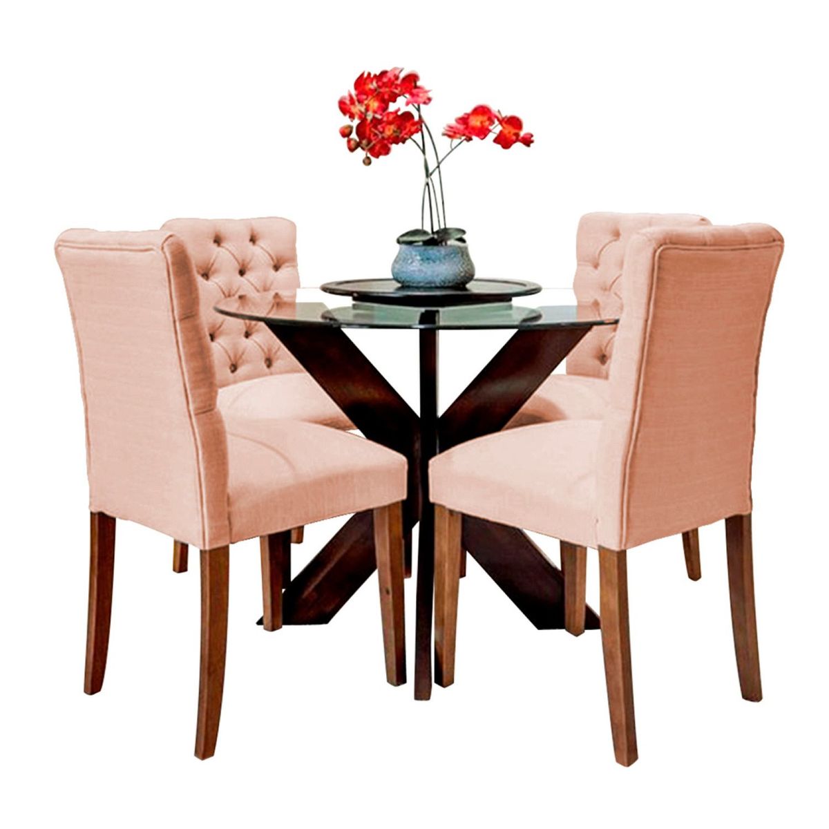 HOME PREMIUM - Juego de Comedor 4 Sillas Nairobi