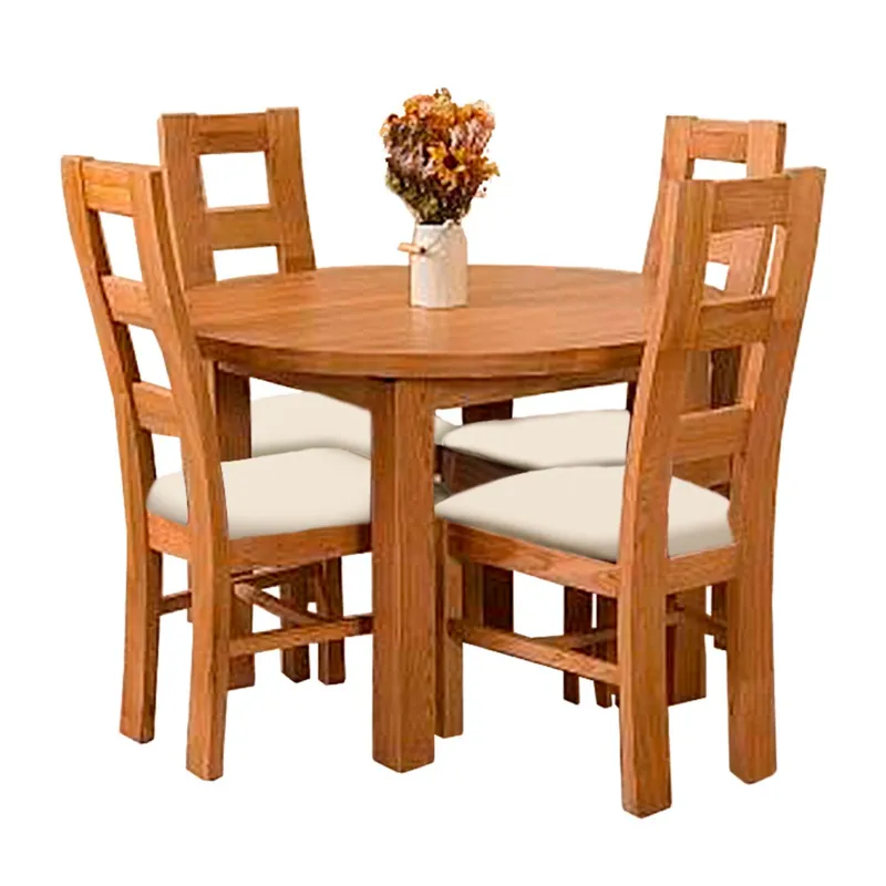 HOME PREMIUM - Juego de Comedor 4 Sillas Silvia