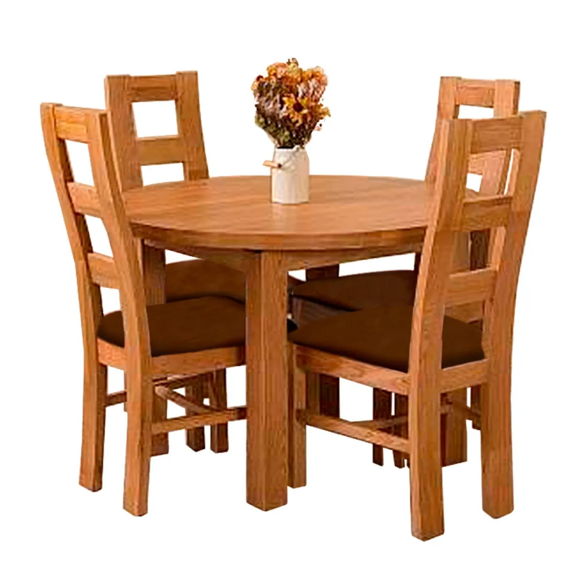 HOME PREMIUM - Juego de Comedor 4 Sillas Silvia