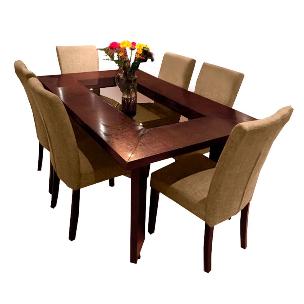 HOME PREMIUM - Juego de Comedor 6 Sillas America 