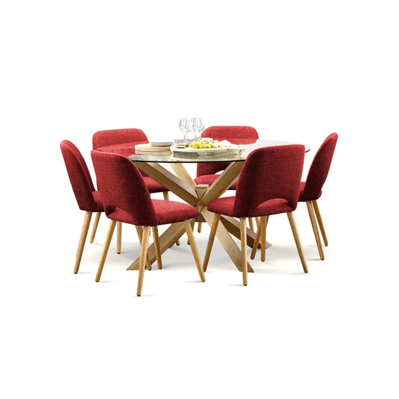 HOME PREMIUM - Juego de Comedor 6 Sillas Cataleya