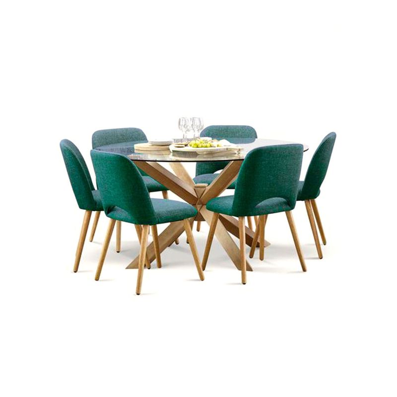 HOME PREMIUM - Juego de Comedor 6 Sillas Cataleya
