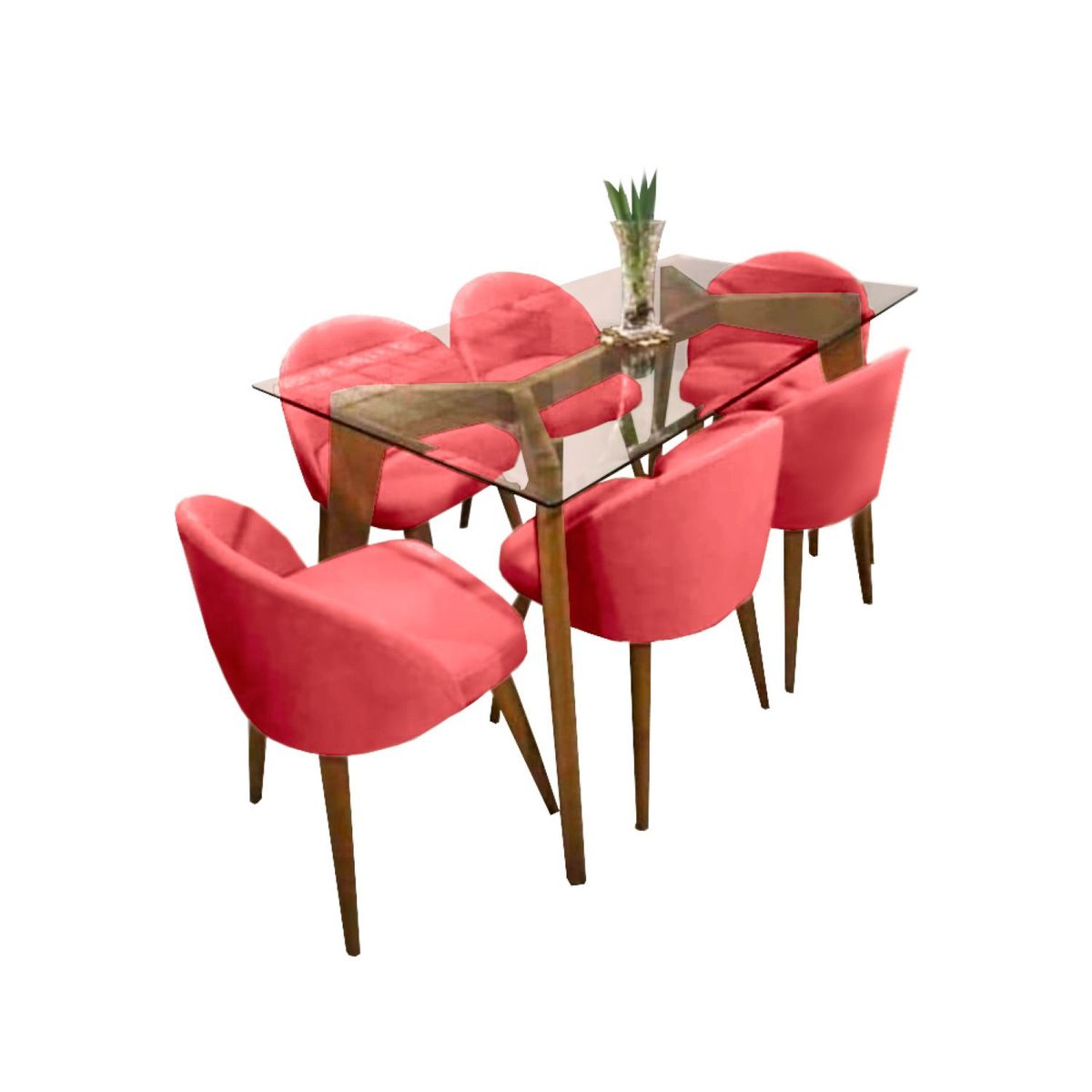 HOME PREMIUM - Juego de Comedor 6 Sillas Dalla