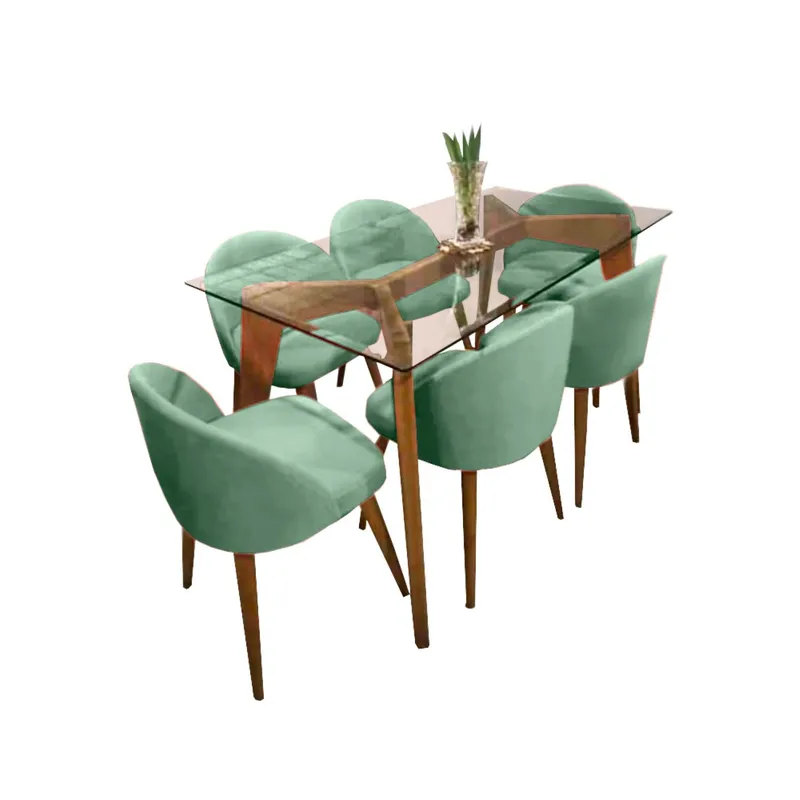 HOME PREMIUM - Juego de Comedor 6 Sillas Dalla
