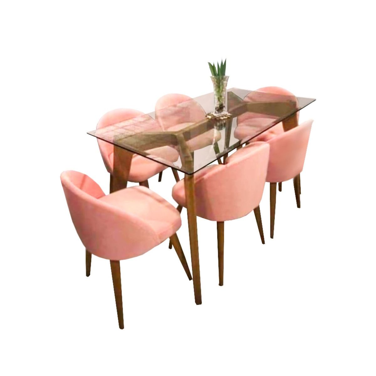 HOME PREMIUM - Juego de Comedor 6 Sillas Dalla