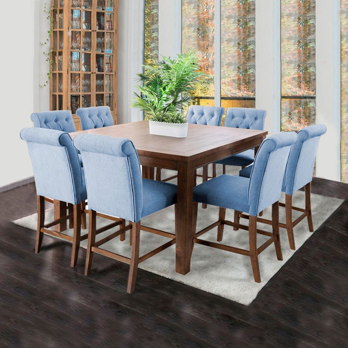 HOME PREMIUM - Juego de Comedor 8 Sillas Manolo