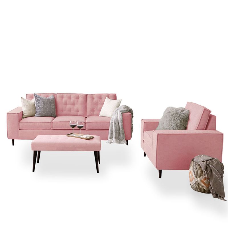 HOME PREMIUM - Juego de Sala 3-1 + Banqueta Kalhes