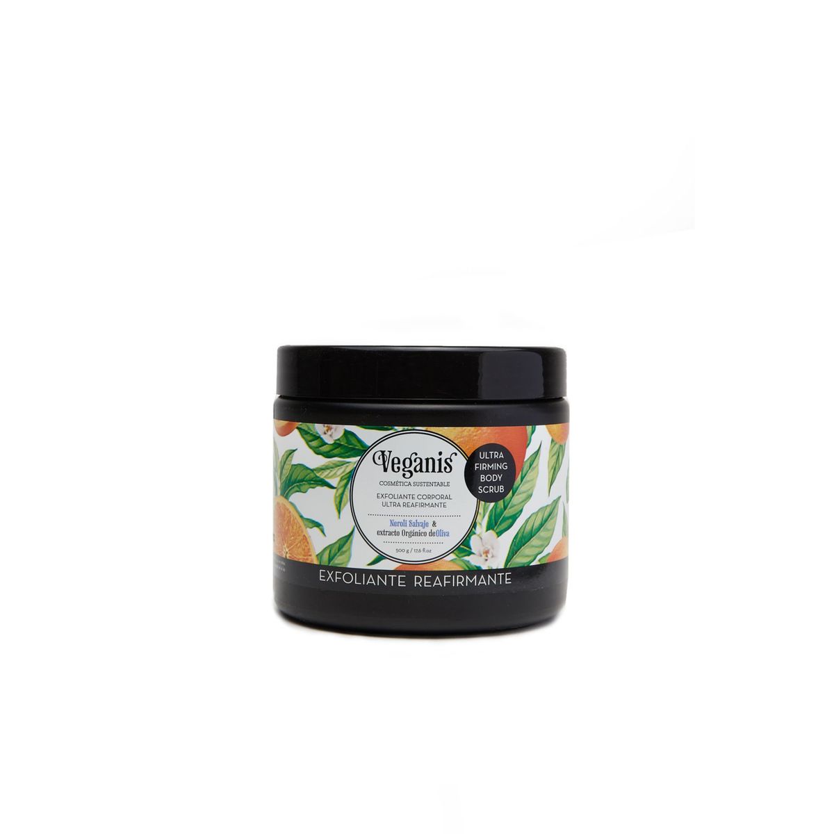 VEGANIS - Exfoliante Corporal Ultra Reafrimante  Neroli Salvaje & Extracto de Oliva 500 g