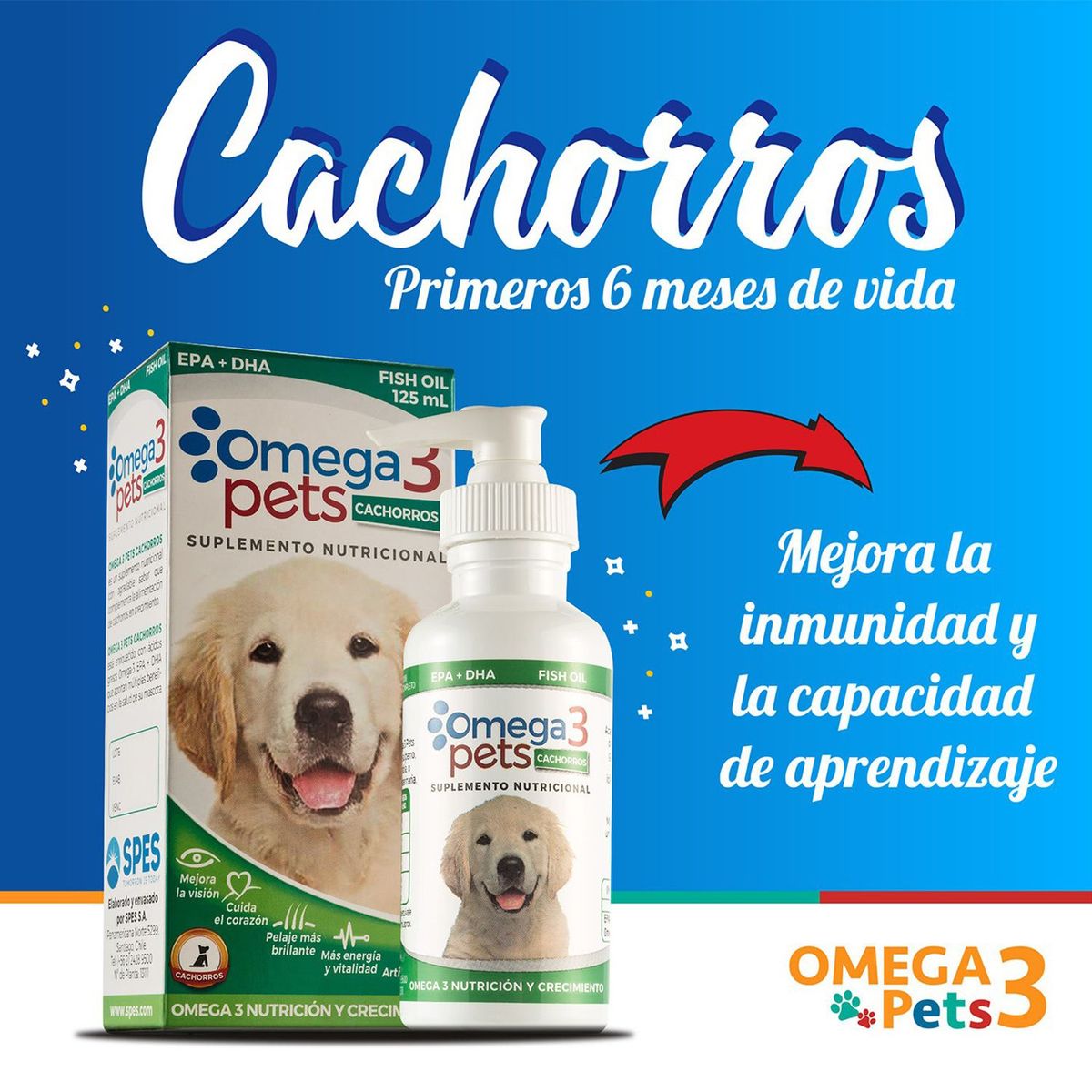 QUIMICA INDUSTRIAL SPES S A - Omega 3 Pets Cachorro