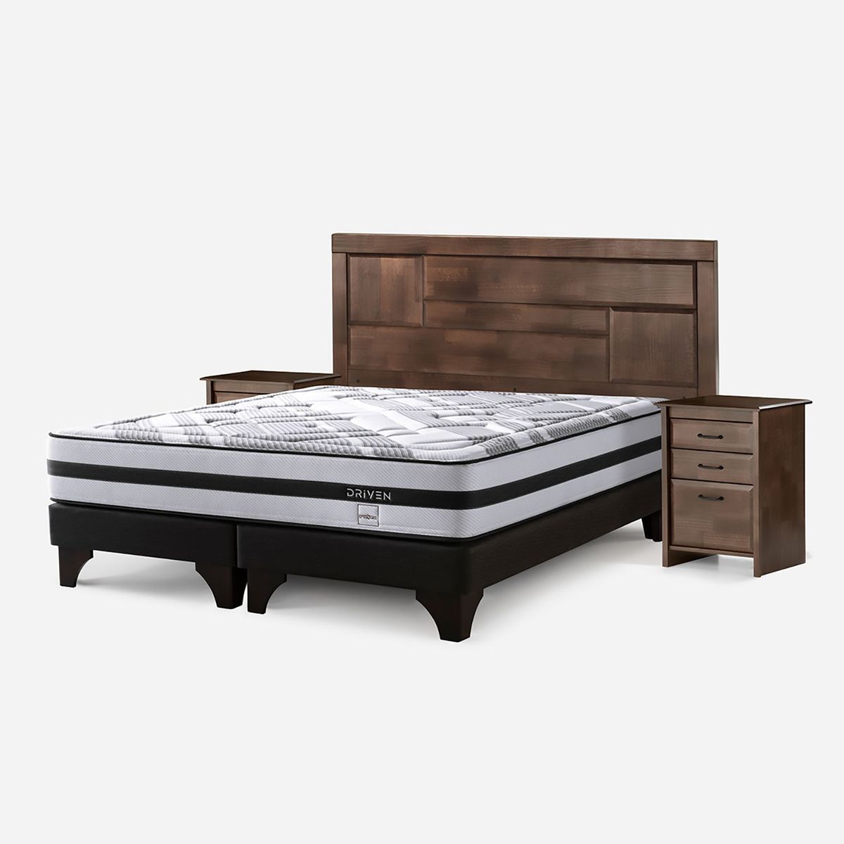 ROSEN - Dormitorio Europeo Driven Dolce King + 2 Veladores