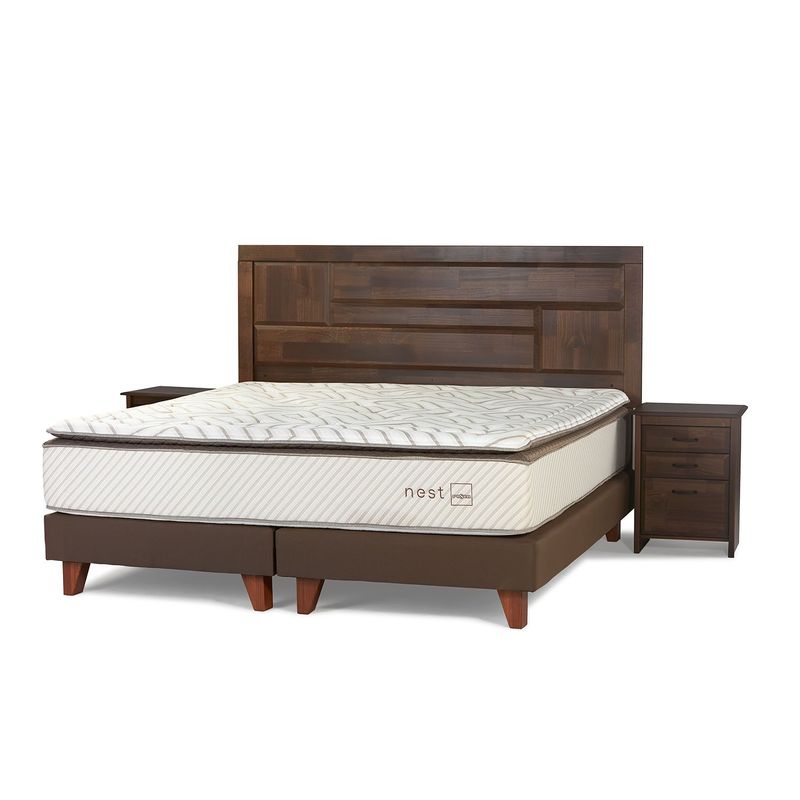 ROSEN - Dormitorio Europeo Nest Dolce Queen + 2 Veladores