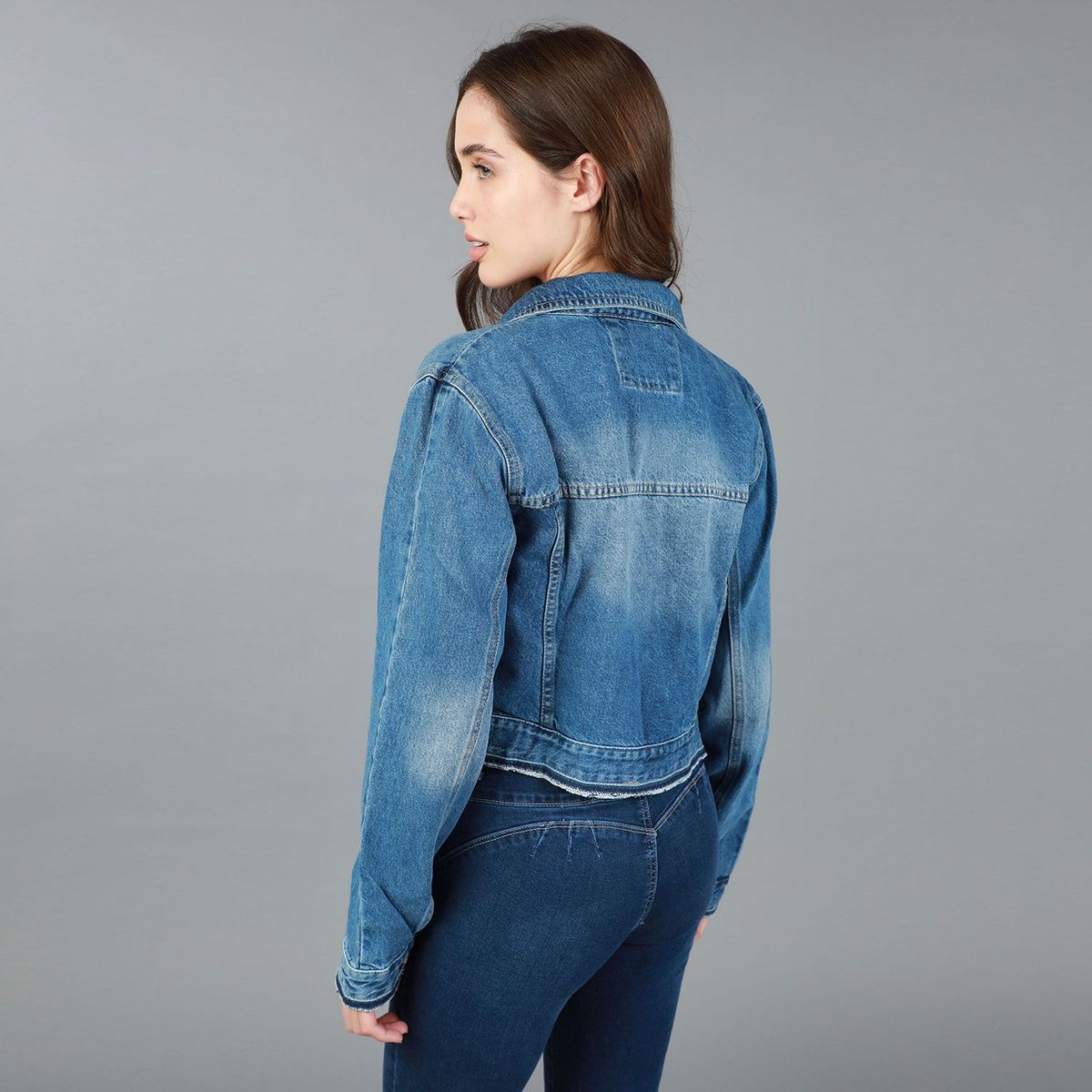 BRONCO AMERICAN - Casaca Jean Mujer Bronco American