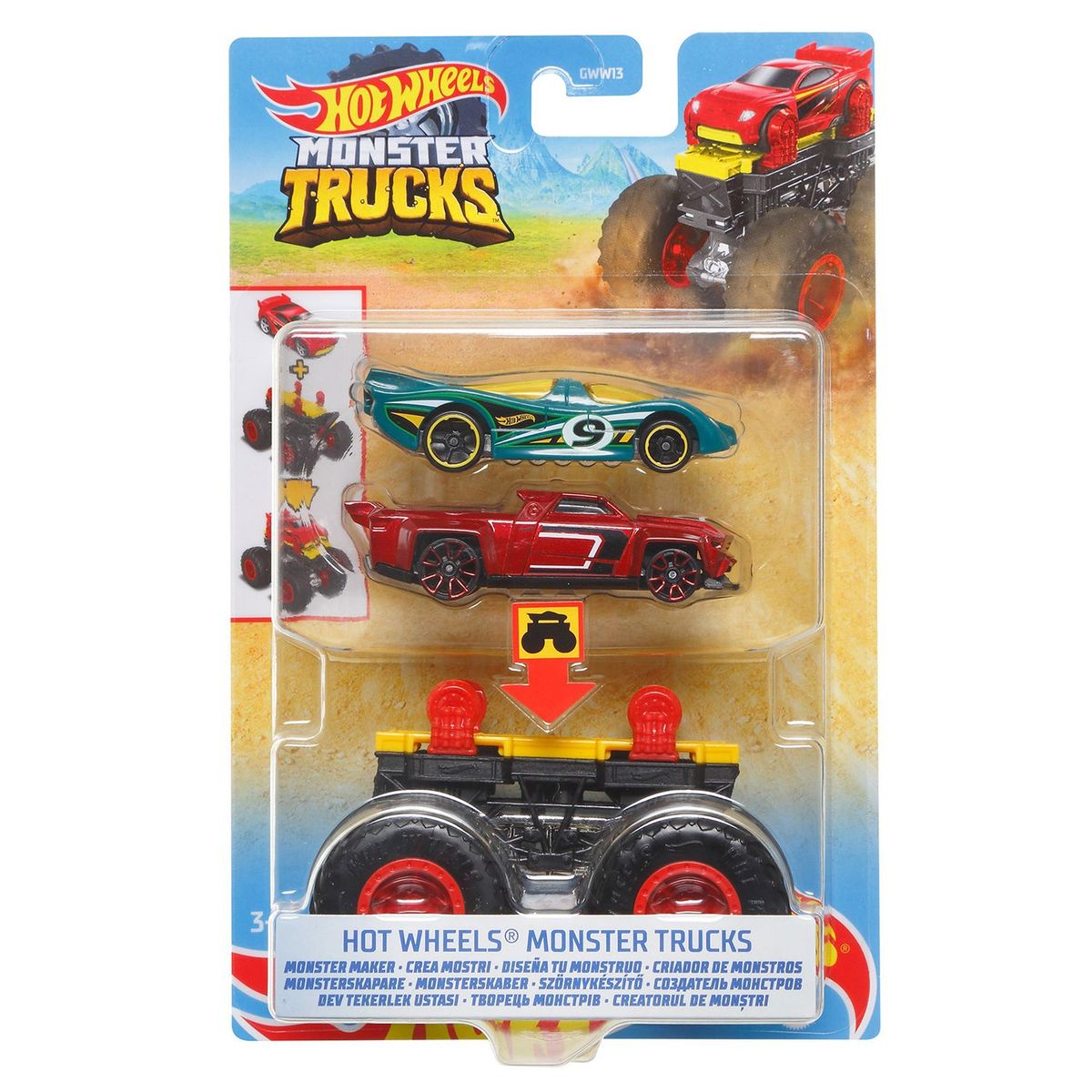 HOT WHEELS - Carro Hot Wheels Monster Trucks Creador Monstruoso Surtido