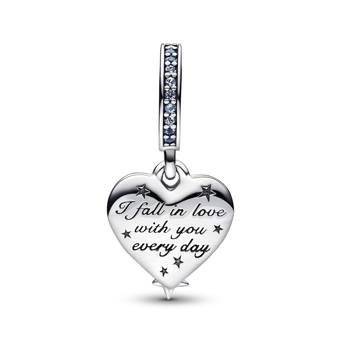 PANDORA - Charm Colgante doble Estrella fugaz celestial y corazón Mujer Pandora