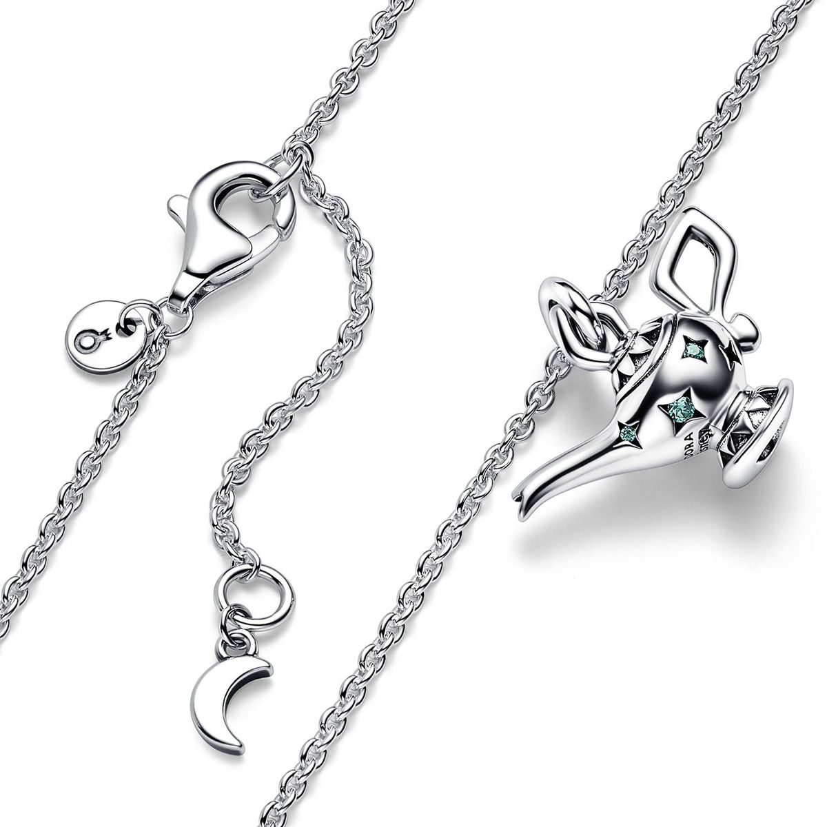PANDORA - Collar estilo Collier con pendiente Lámpara mágica de Aladdín de Disney Mujer Pandora