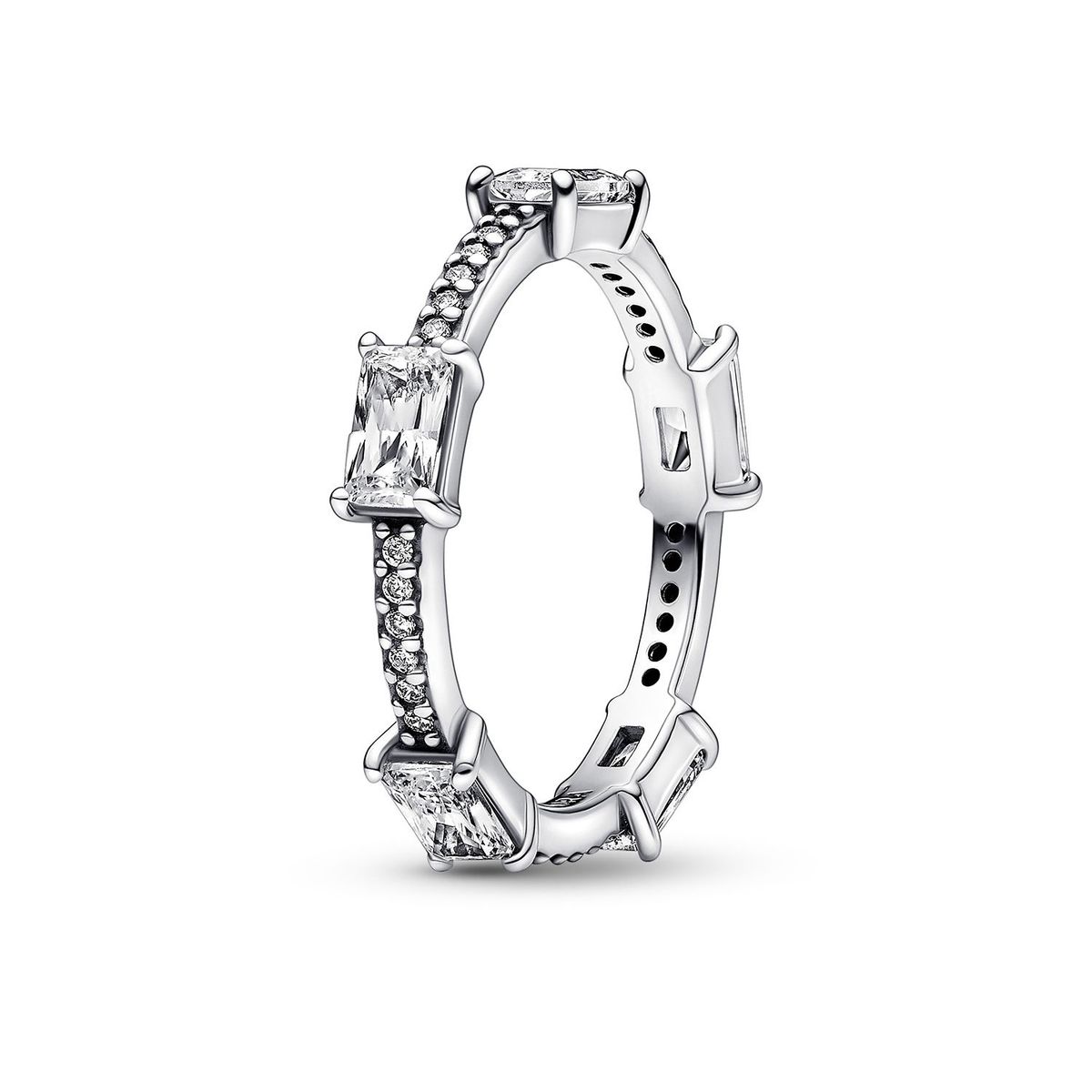 PANDORA - Anillo Barras rectangulares en pavé reluciente Mujer Pandora PANDORA