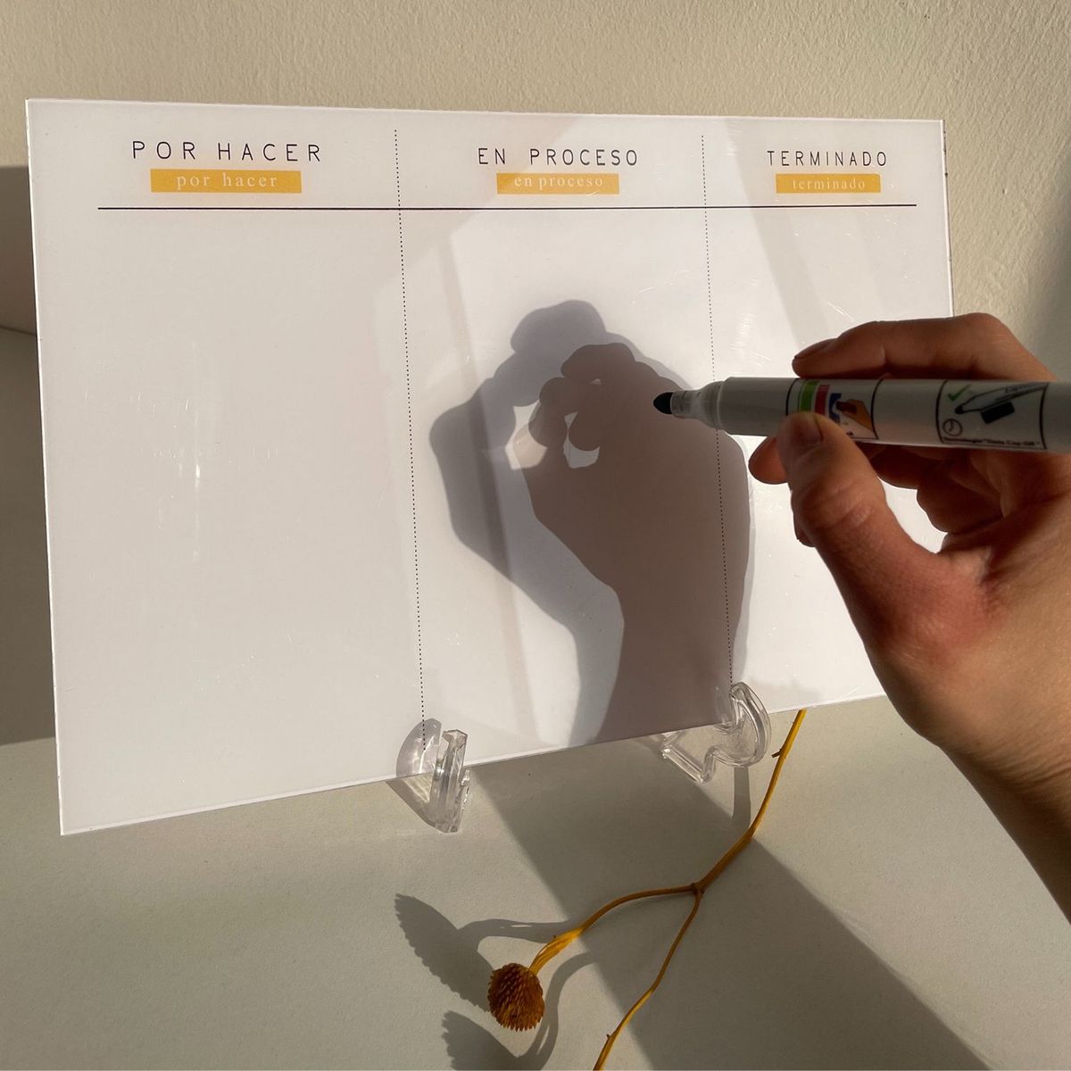  - Tablero Acrílico Kan Ban Minimal