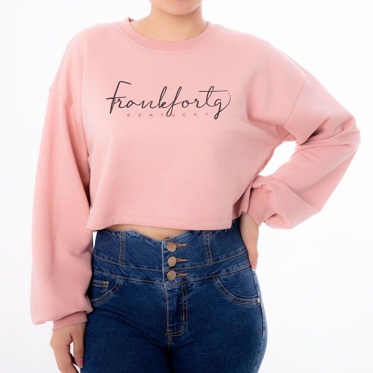 FITS ME - Polera French Terry  Mujer