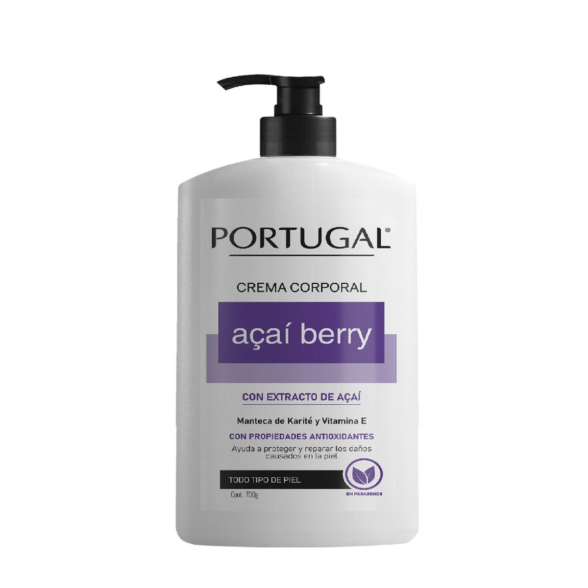 PORTUGAL - Crema Corporal Portugal Acai Berry 700 g
