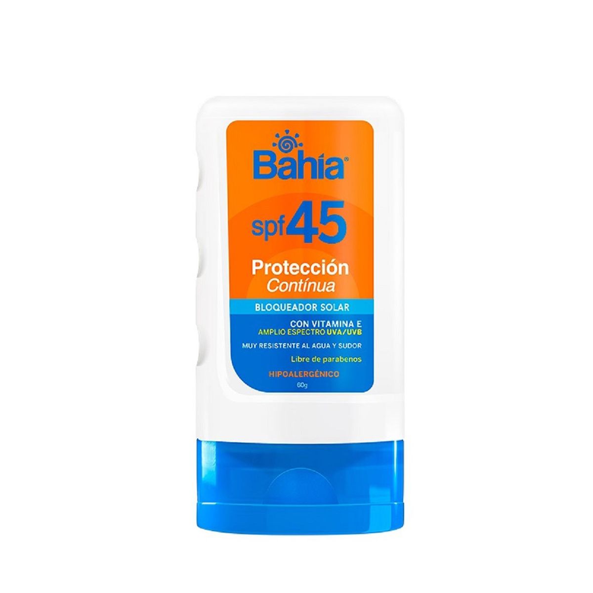 BAHIA - Bloqueador Bahia SPF45 Proteccion Continua 60g