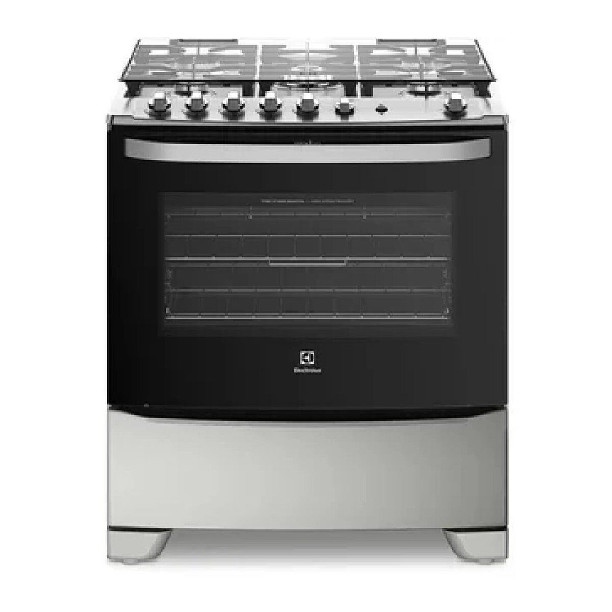 ELECTROLUX - Cocina Electrolux 5quemadores Acero Inox GN/GLP 76USS