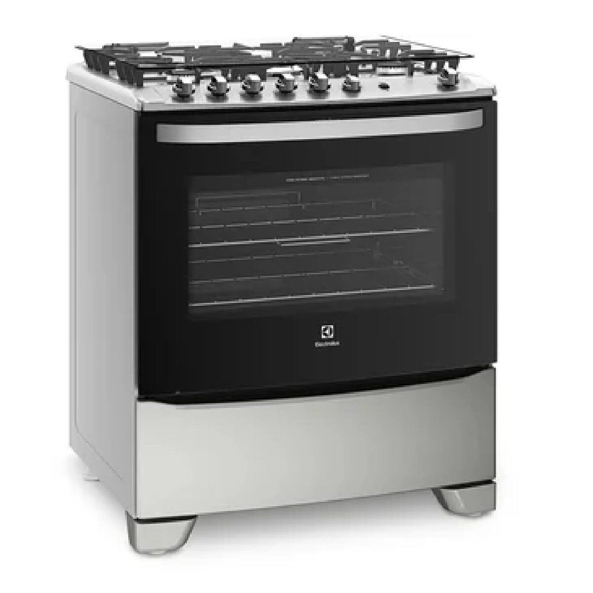 ELECTROLUX - Cocina Electrolux 5quemadores Acero Inox GN/GLP 76USS