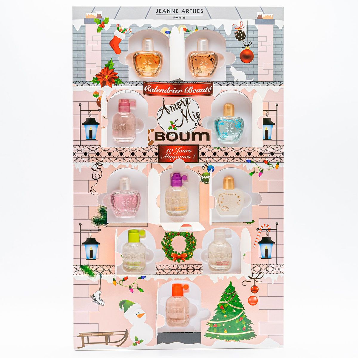 JEANNE ARTHES - Estuche Calendario de adviento 10 minis Amore mio + Boum Edt 7 ml JEANNE ARTHES PARFUM Mujer