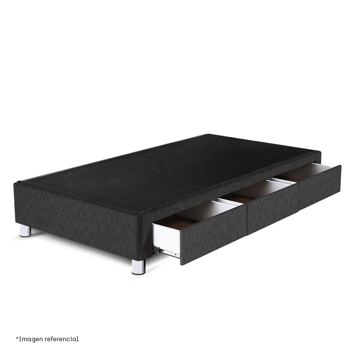 PARAISO - Base De Cama Con Cajones 1.5 Plz