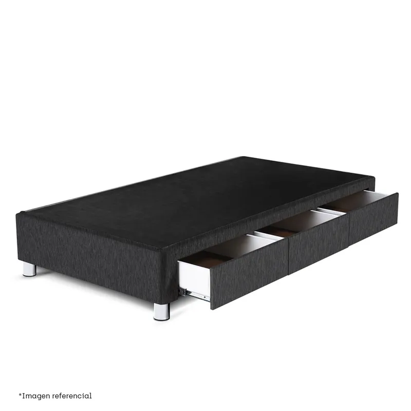 PARAISO - Base De Cama Con Cajones 1.5 Plz