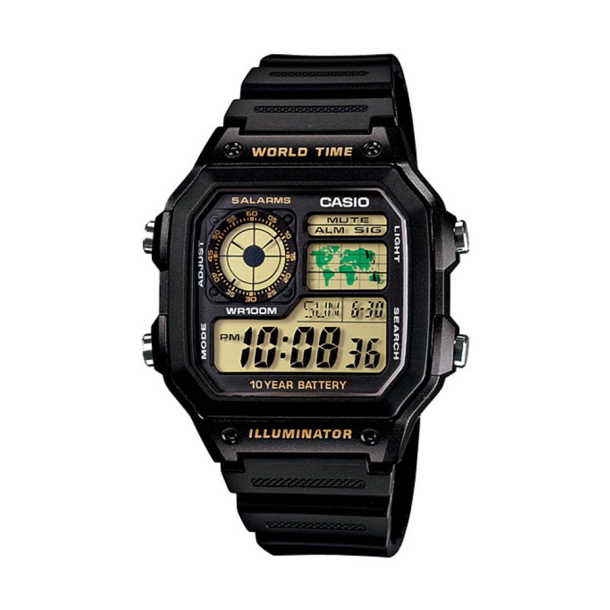 CASIO - Reloj CASIO Hombre AE-1200WH-1BV Digital