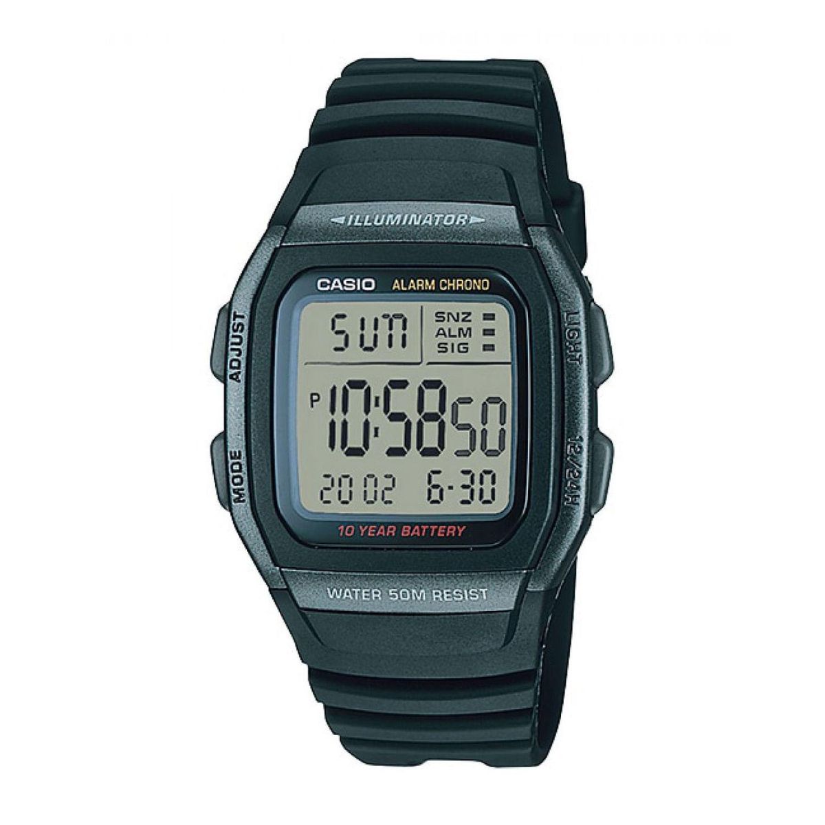 CASIO - Reloj CASIO Unisex W-96H-1BV Digital