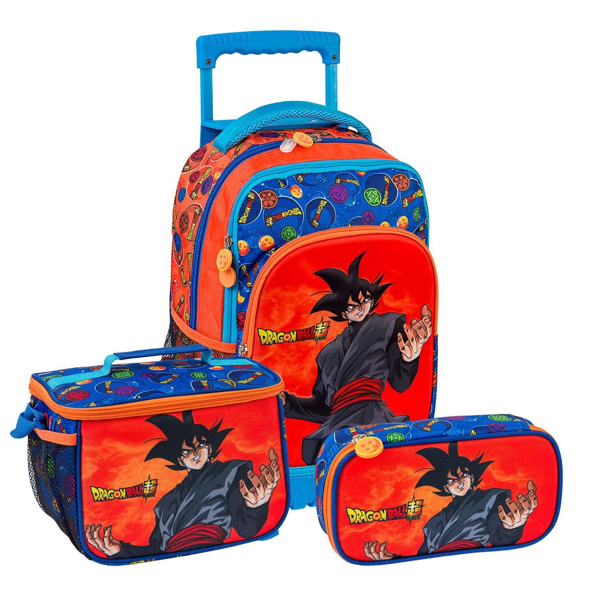 DRAGON BALL - Set Mochila Escolar Infantil + Lonchera + Cartuchera Dragon Ball Z EVA 3D Plus Set