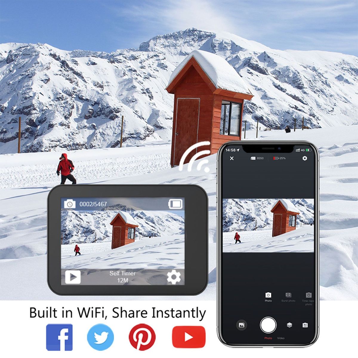 AKASO - Cámara Acción AKASO V50X