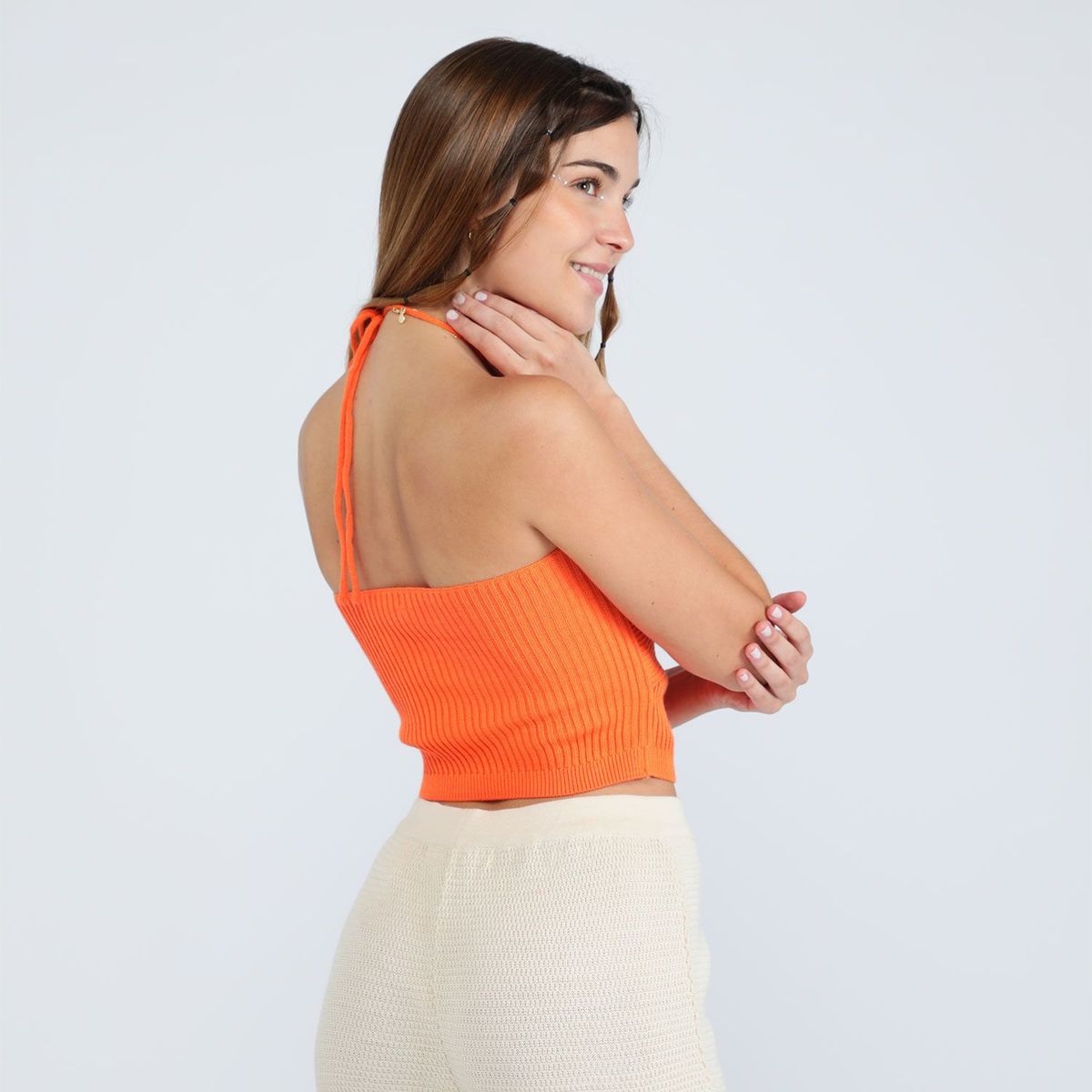 SYBILLA - Top Mujer Sybilla x Ecru