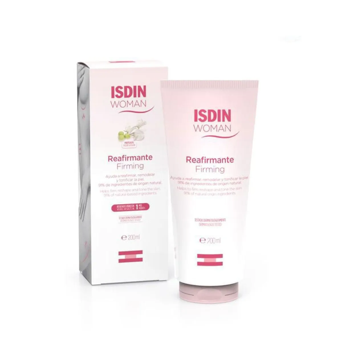 ISDIN - ISDIN Woman Reafirmante 200ML - Crema corporal que ayuda a reafirmar, remodelar y tonificar la piel
