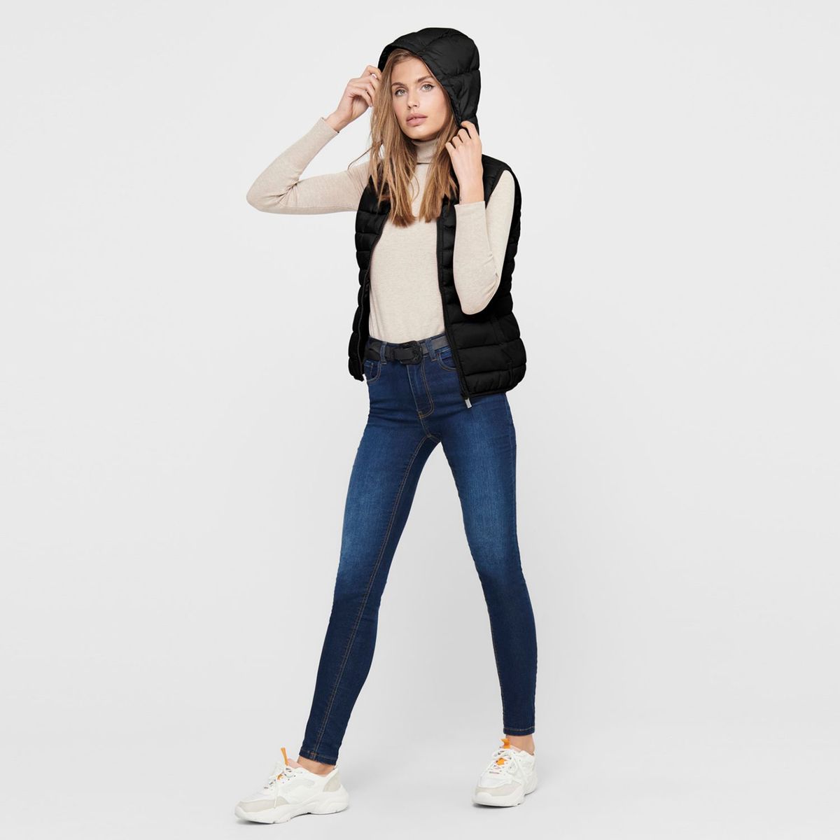 ONLY - Chaleco Liso Mujer Only