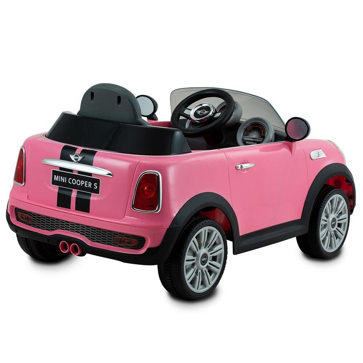 INFANTI - Carro a Batería para Niños Mini Cooper Rosado 6V Infanti